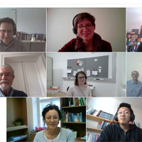 A screenshot of a video call with all partners of the project.