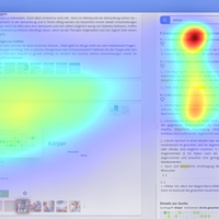 Heatmap showing the prevalence of the mouse cursor.